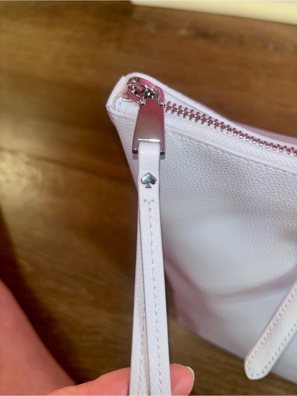 Kate Spade pale blue leather tote & pebbled leather wallet Duo NWT! MSRP $638! - Picture 3 of 16